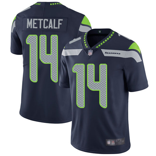 Seattle Seahawks Limited Navy Blue Men D.K. Metcalf Home Jersey NFL Football #14 Vapor Untouchable->seattle seahawks->NFL Jersey